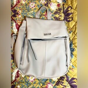 NWOT kenneth cole Reaction small backpack new without tags cream silver